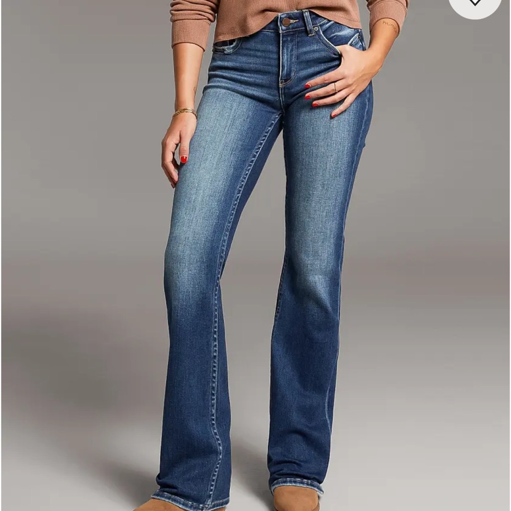 BKE Women's Dark Blue Boot Cut Jeans